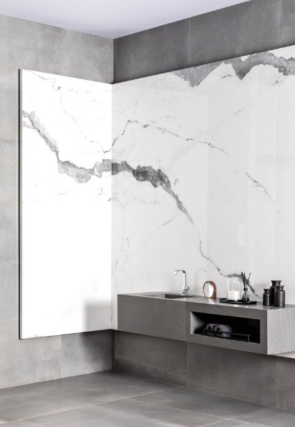 Na imagem: Timeless Calacatta Puro