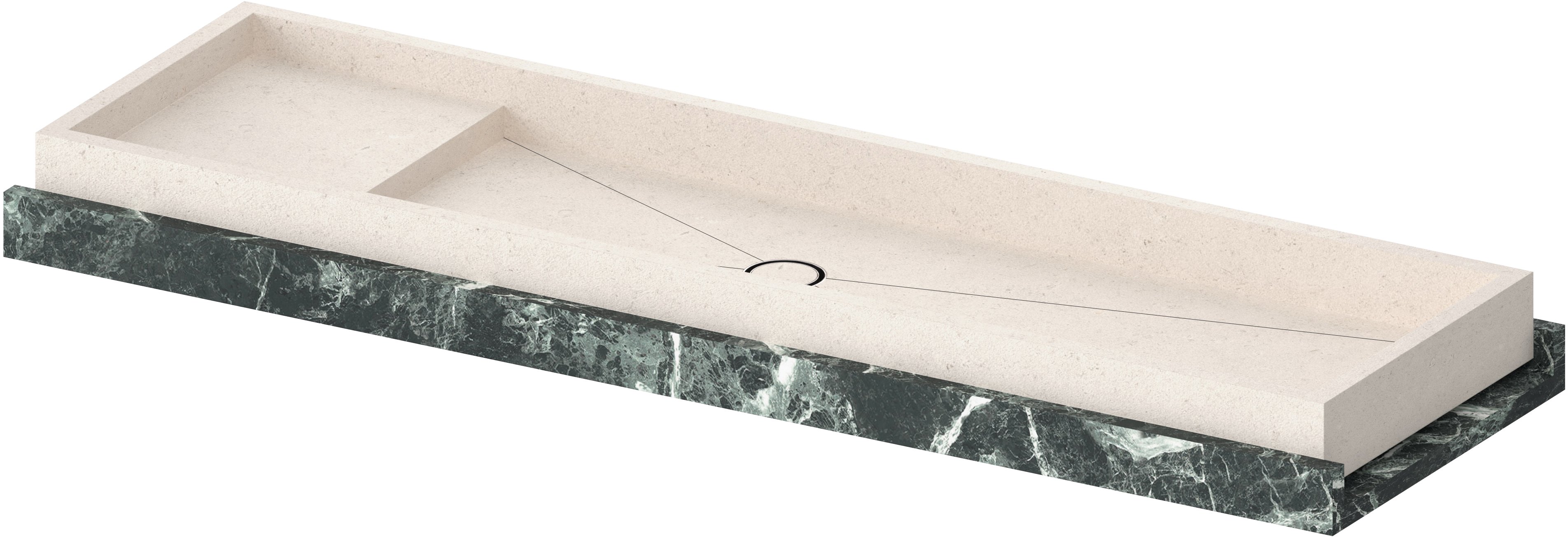 VIGA COM CUBA ESCULPIDA COM MESA 151 A 180 Flexível