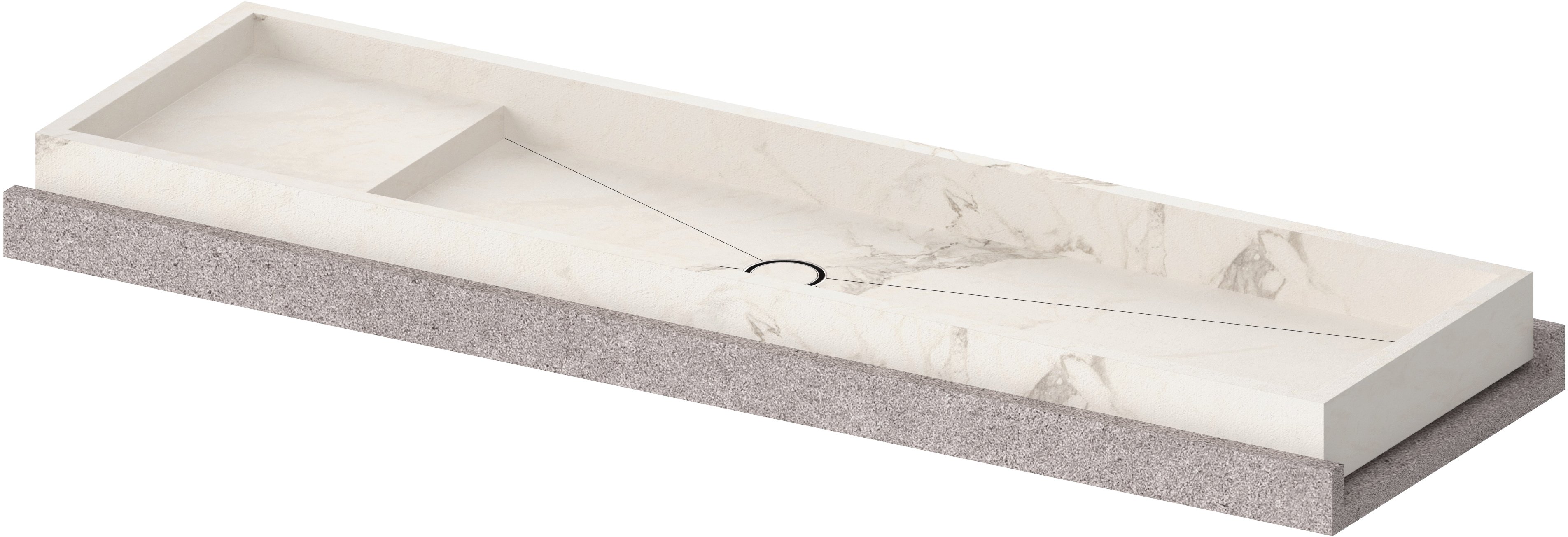 VIGA COM CUBA ESCULPIDA COM MESA 151 A 180 Flexível